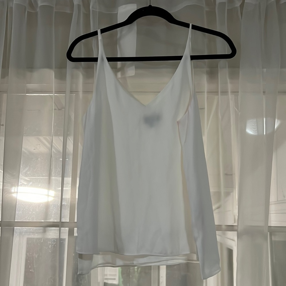 TOPSHOP White V-Neck Tank